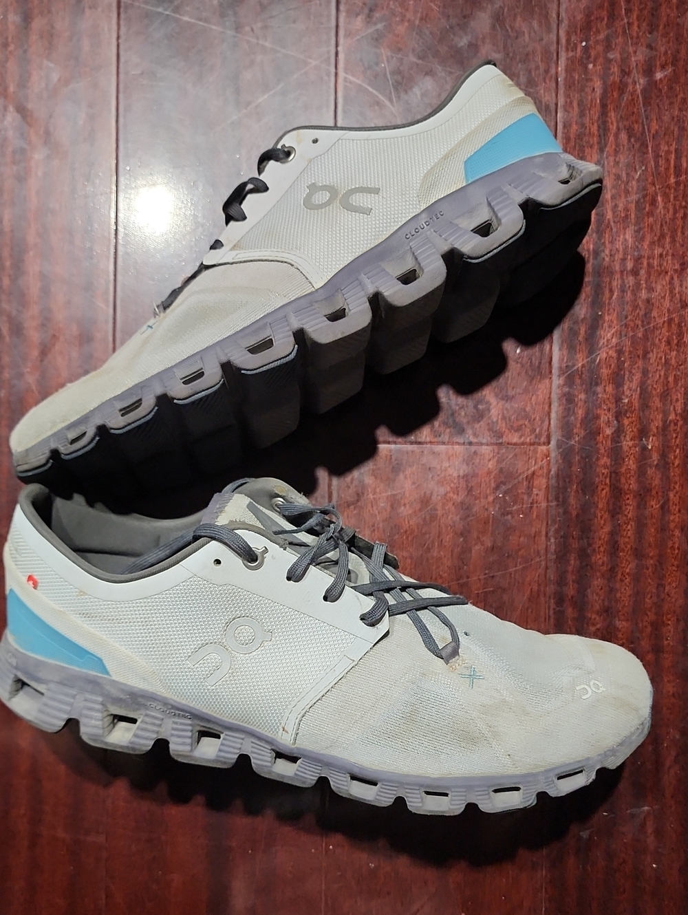 On Cloud Cloud X Glacier Iron Comfort Running Shoes Mens Size 12